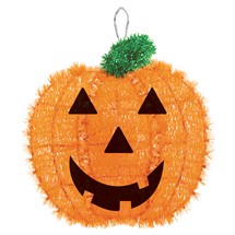 Jack-O-Lantern Tinsel Hanging Decoration